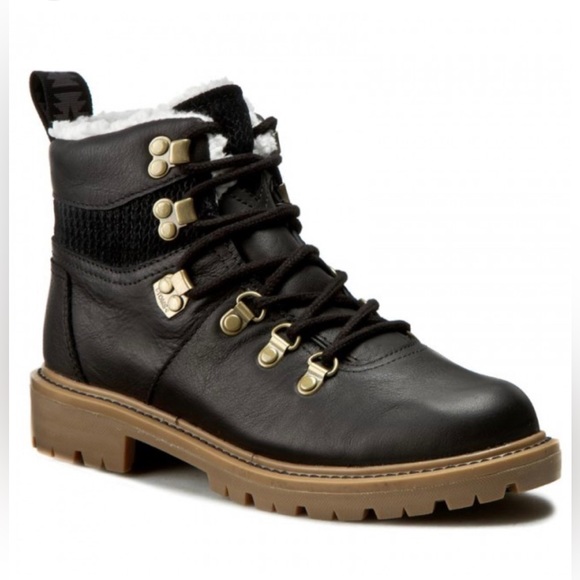 Toms Shoes - TOMS Summit Waterproof Leather Hiker Boot, Black Sz 7